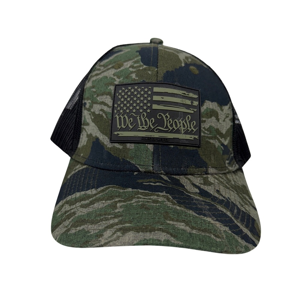 HOWITZER We the People‎ Mens Camo American Flag Patch Trucker Hat Mesh Back